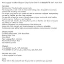 Bakre bagagehylla svart lämplig för BMW R 1200 NineT Scrambler 2014-2020 Generic