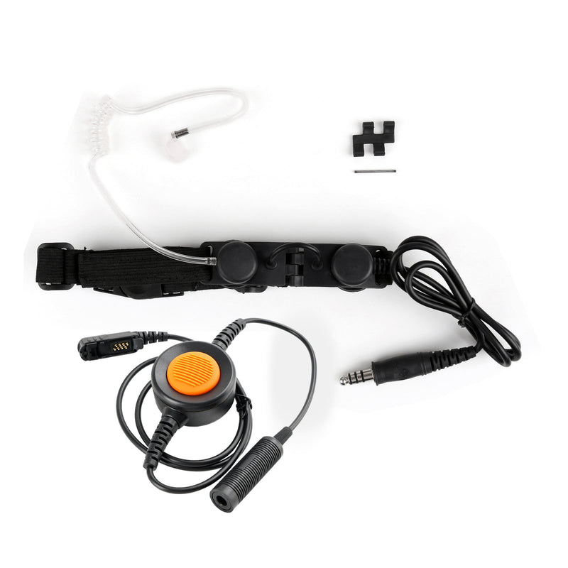 Z-Tactical Kehlkopfmikrofon, verstellbares Headset, 6-polig, U94 PTT für E8600/8608/8268