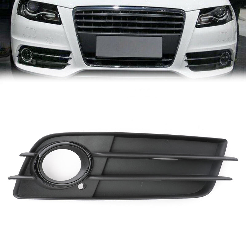 Höger stötfångare Svart Dimljus Grillskydd för Audi A4 S-LINE S4 08-12 8K0807681C Generic