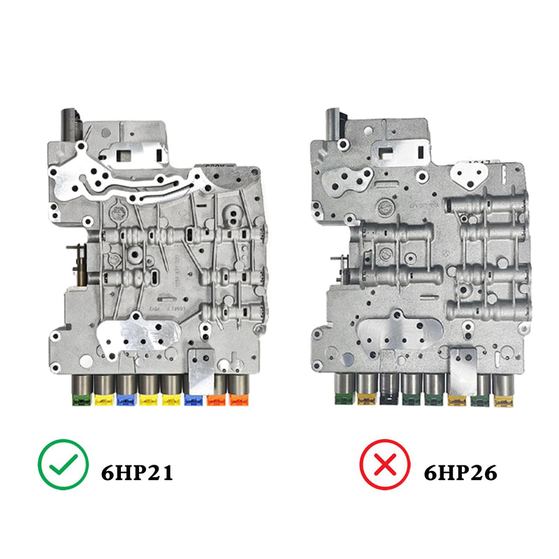 BMW 5er Serie 2006–2010 6 SP R/AWD L4 2.0L L6 2.5L 3.0L 6HP21 6HP28 Getriebeventilkörper-Plattennummer A065 B065