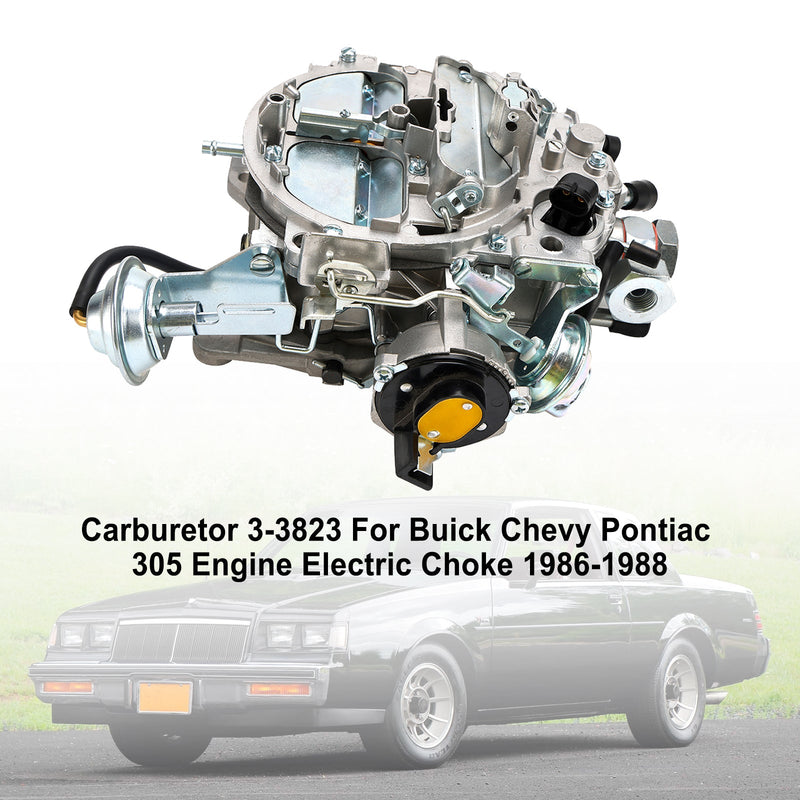 Carburador 3-3823 para Buick Chevrolet Pontiac 305 Motor Estrangulador Elétrico 1986-1988