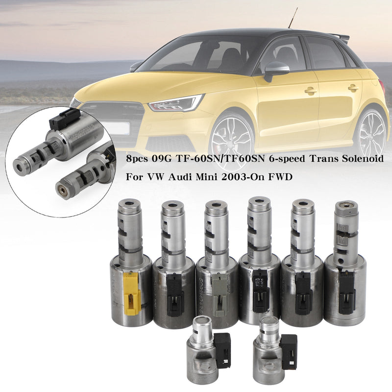 Volkswagen Golf 2007-2011 2.0L 6-trinns FWD 8 stk 09G TF-60SN/TF60SN 6-trinns trans-solenoid