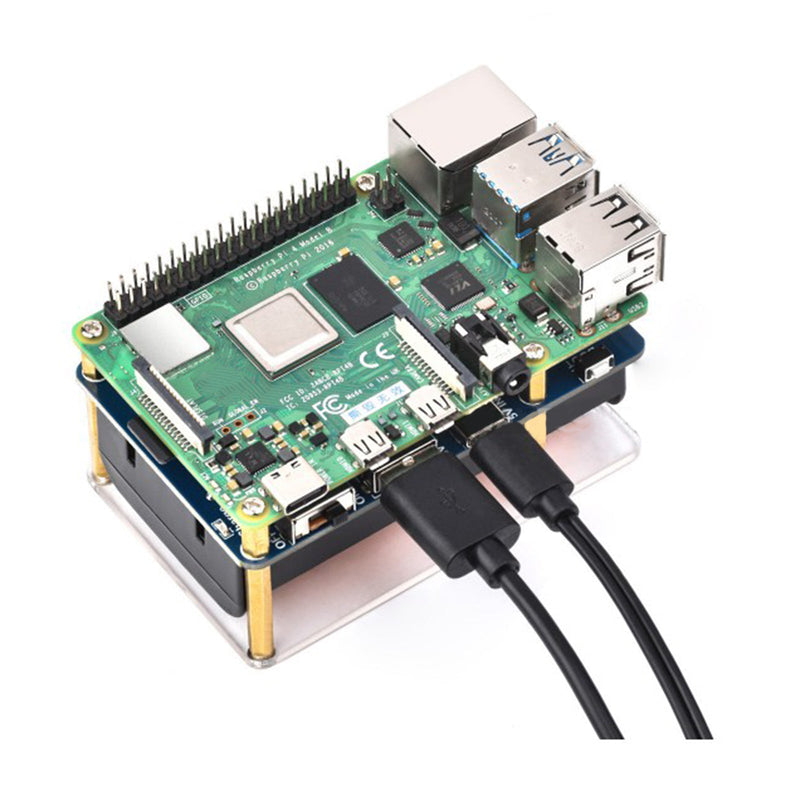 UPS HAT (D) Kit for Raspberry Pi 5V avbruddsfri strømforsyningsmodul