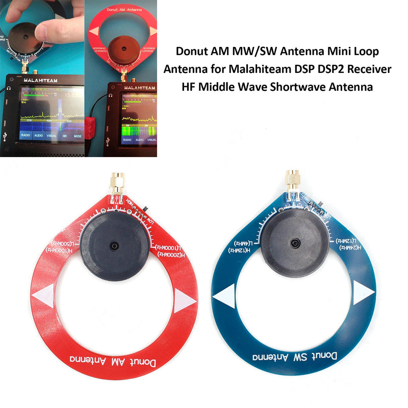 Antena mini loop Donut AM MW/SW HF para receptor Malahiteam DSP DSP2