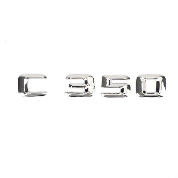 Heck -Trunk -Emblem -Badge -Namenschildscheibe -Buchstaben Zahlen passen Mercedes C350 Chrom