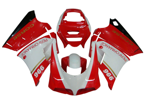 Conjunto de carenado cuerpo ABS adecuado para Ducati 996 748 1996-2002 Genérico