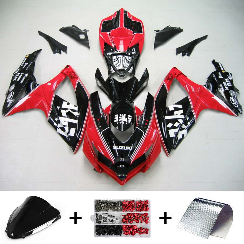 Suzuki GSXR 600/750 2008-2010 kåpa set kropp plast ABS K8