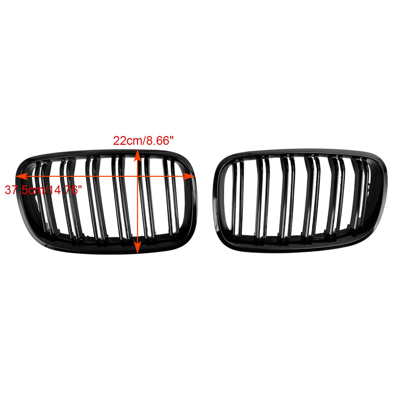 BMW X5 M (E70) 2009-2013 etupuskuri Munuaissäleikkö Grill Kiiltävä Musta