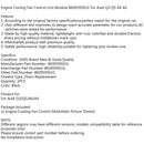 8K0959501G Moduł sterujący wentylatora chłodzącego silnika Pasuje do Audi Q3 Q5 A4 A6