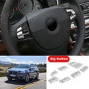 7x capas para botões internos do volante, adequadas para BMW X3 F25 (11-17) X4 F26 (14-17) Genérico