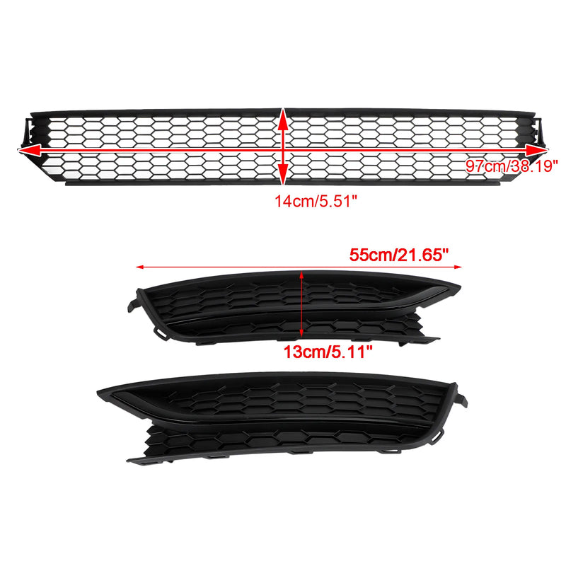 Volkswagen Passat 2012-2015 Främre stötfångare Nedre galler Grill Dimljusskydd