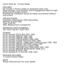 Kupplungsreibscheiben-Kit-Set für Yamaha TDR250 TDR240 TZR250 WR250R YZ125 Generic