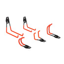 5 PCS Ganchos de armazenamento para serviços pesados ​​Ferramentas de organização de garagem para montagem em parede dupla