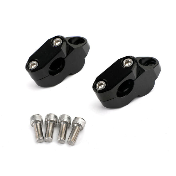 DE NOIR + CNC para GUIDON Yamaha Moto PONTET H26MM BRIDE MOTO Ø22MM NUEF Honda Generic