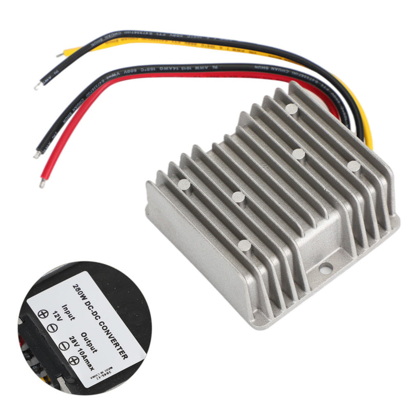 Areyourshop DC Converter Regulador 12V a 28V 280W Fuente de alimentación Módulo elevador impermeable