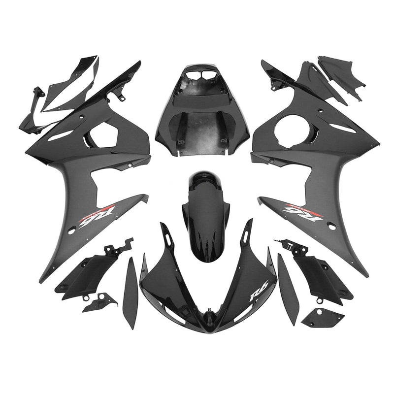 Yamaha YZF R6 2003-2004 Black Generic Fairing Kit