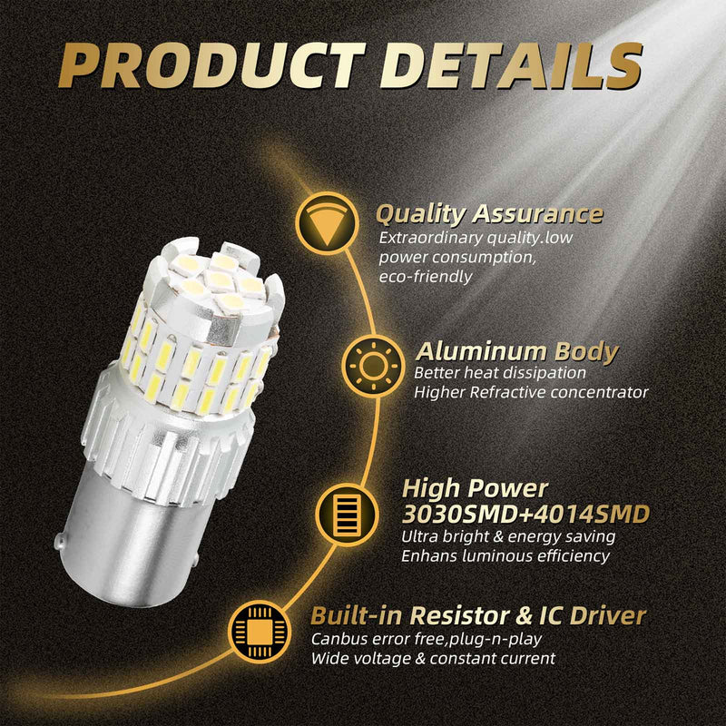 2x 1200LM Canbus LED bombilla LED luz de circulación diurna lámpara blanca genérica