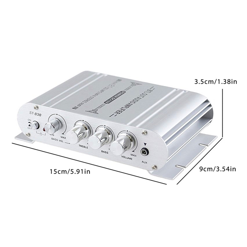 2.1 Channels 400W Hi-Fi Auto Stereo 12V Car Audio Amplifier MP3 Radio Verstärker