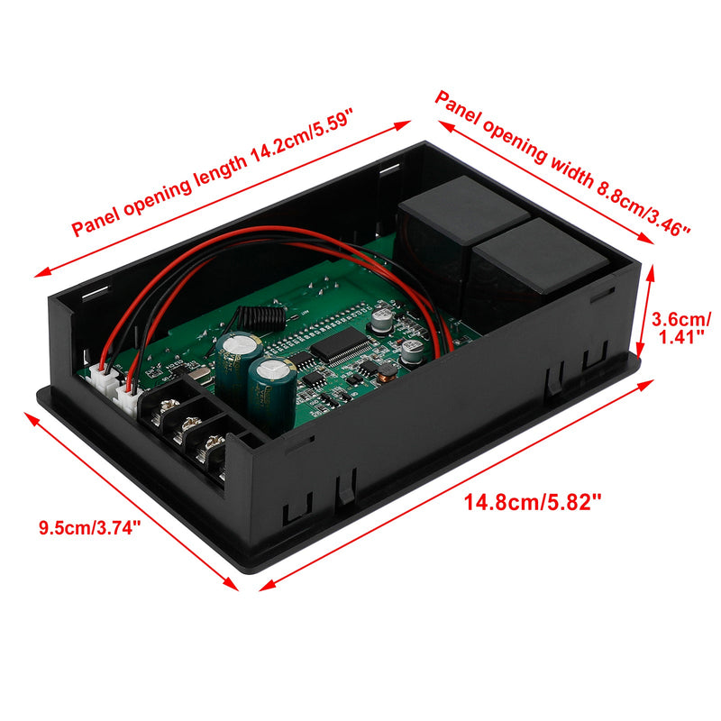 Controlador de velocidade PWM DC Motor Cronometragem Reversível Controle Remoto Visor LCD 60A