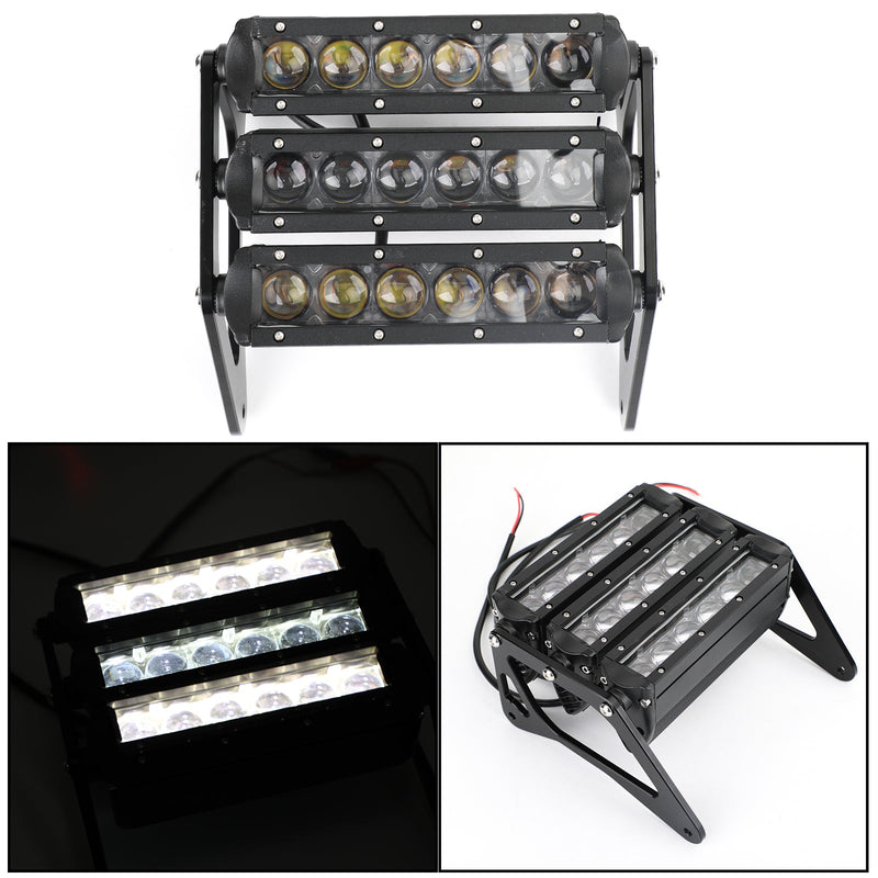 Muokattu 3-rivinen LED-ajovalo Honda MSX125/SF Grom 125 2013-2019