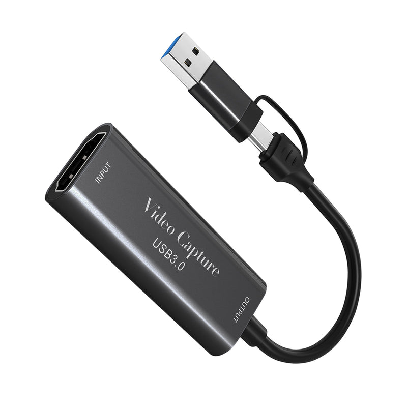 Type-C USB3.0 kaksi yhdessä 4K HD -videon kaappauskortti 1080P60Hz pelin suora lähetys