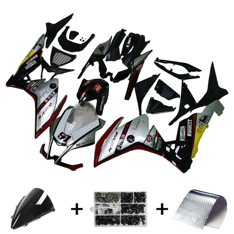 Amotopart Aprilia RSV4 1000 2009-2015 Zestaw owiewek, korpus, plastik, ABS