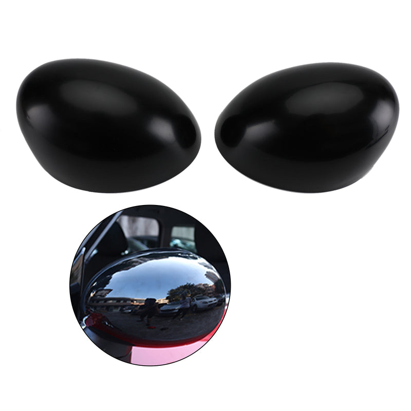 2 x cubiertas de espejo negras para MINI Cooper R55 R56 R57 Producto genérico de alta calidad