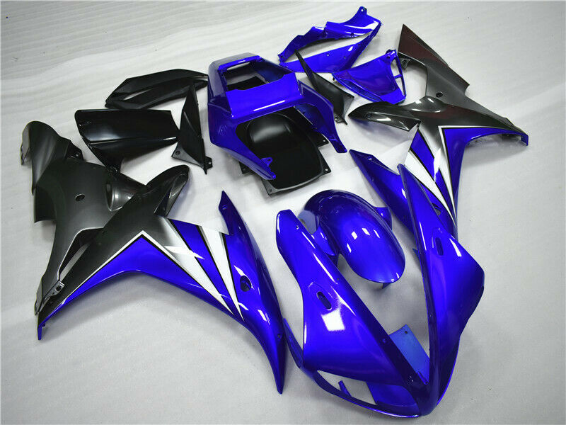 Kit de carenado de plástico de inyección ABS para Yamaha YZF R1 2002-2003 azul brillante genérico