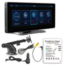 Reproductor MP5 inalámbrico Carplay Bluetooth Radio Estéreo FM de 10,26 pulgadas + cámara 4 LED