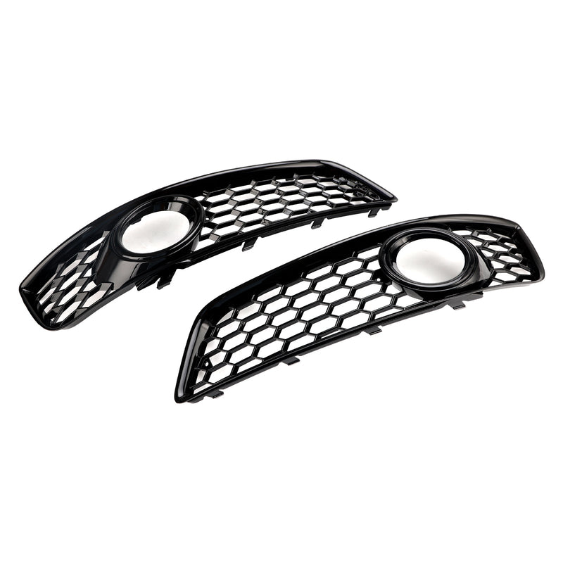 Audi A3 8P 2009-2013 Honeycomb Bumper Front Tåkelys Grill Grille Cover.