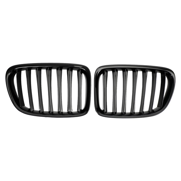 BMW X1 E84 2009-2014 SUV fronthette nyregrill i blank svart