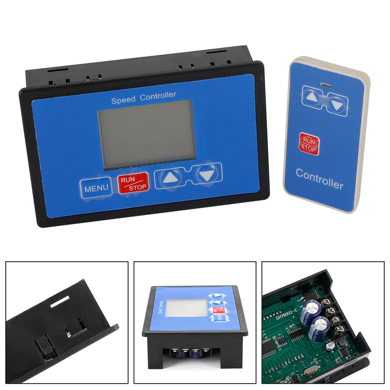 Controlador de velocidad del motor de CC inteligente LCD digital PWM Control remoto inalámbrico 30A