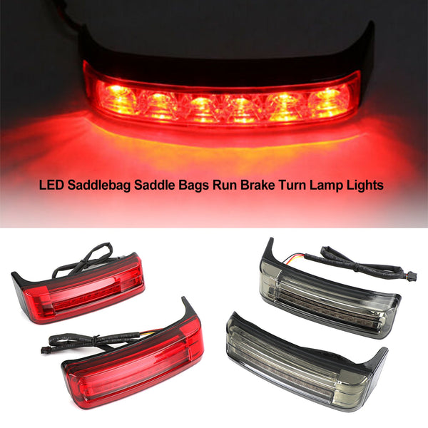 LED-Satteltaschen-Satteltaschen Run Brake Turn Lamp Lights For Touring 2014-2021 Generic