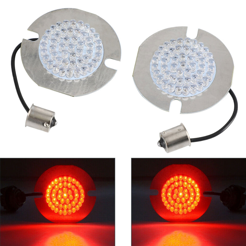 1156 LED-blinkerslampor Flat Style Passar för Touring Road King Softail Generic