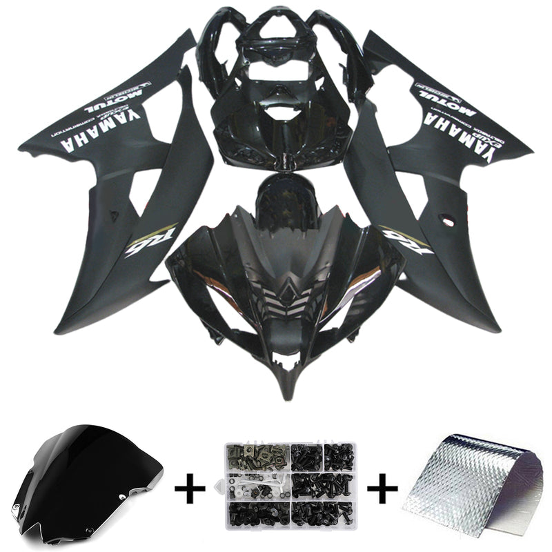 Kit de carenagem Amotopart para Yamaha YZF 600 R6 2008-2016 corpo plástico ABS