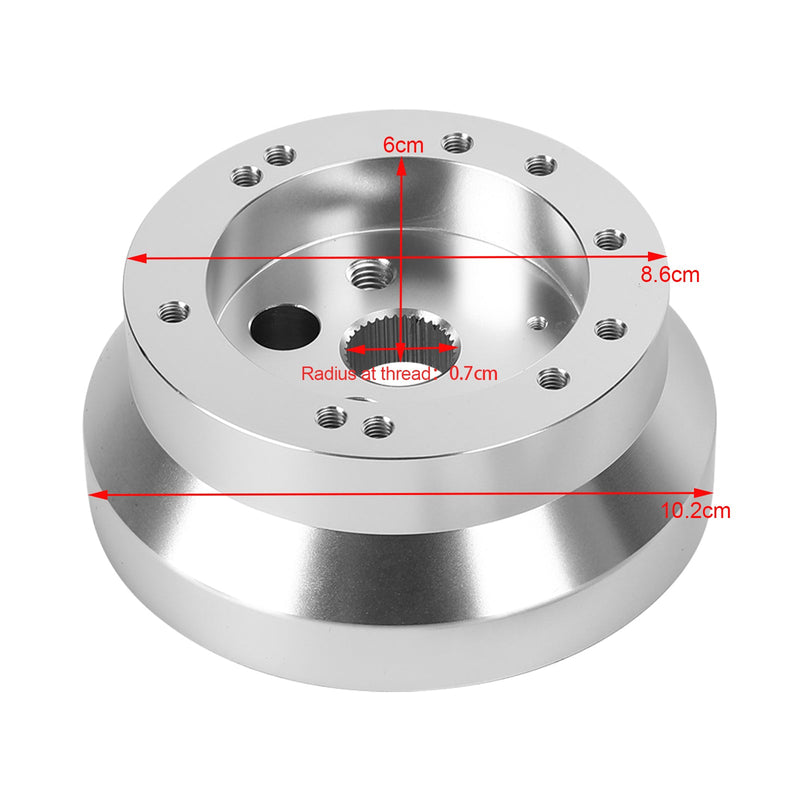 Zestaw adapterów do krótkiej piasty z 5 i 6 otworami, polerowany, nowy dla Ididit GM Chevy Generic