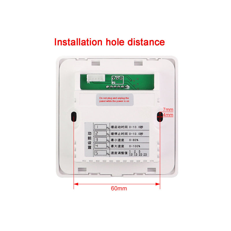 12V 24V 48V 30A PWM Kontroler prędkości silnika Ściemniacz Miękki start/stop DC 12-80V