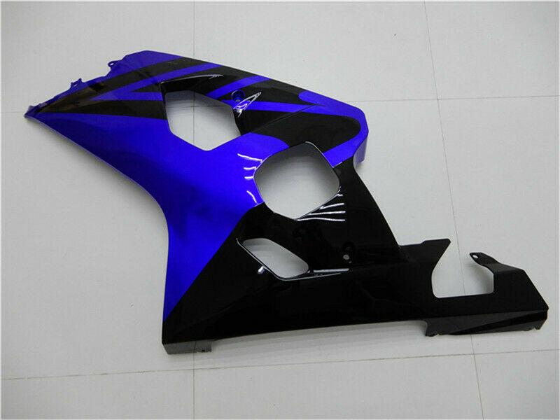 Kit de plástico de inyección de carenado azul negro para Suzuki GSXR600/750 2004-2005