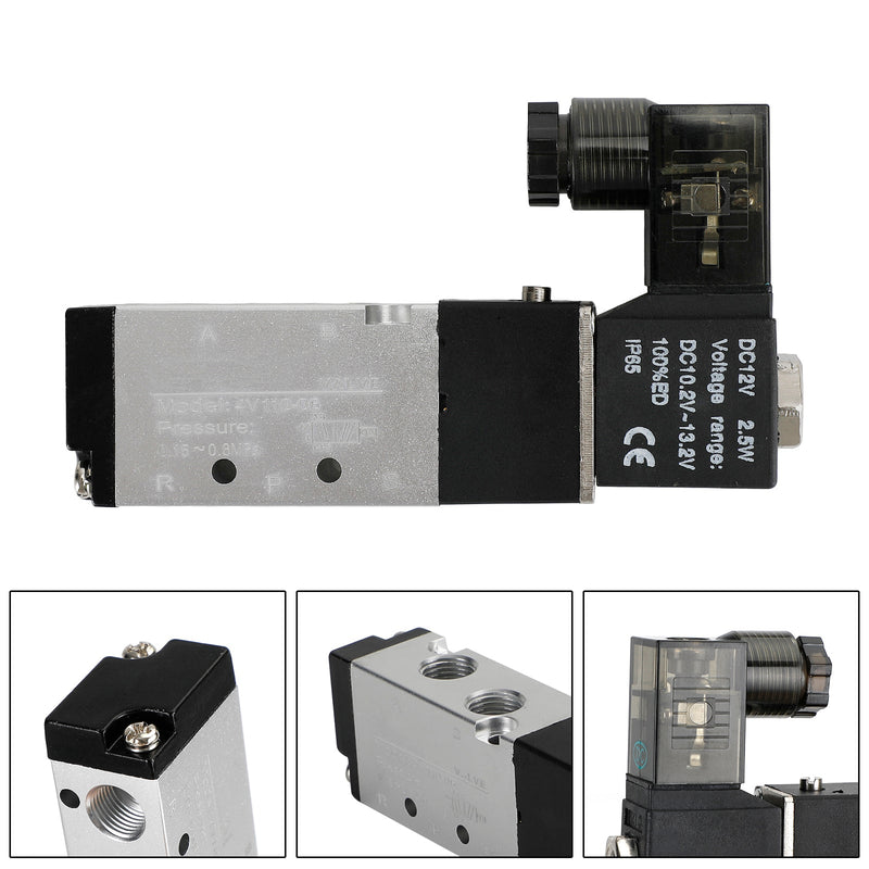 Pneumatisches elektrisches Magnetventil 4V110-06 2 Positionen 5 Wege PT 1/8"