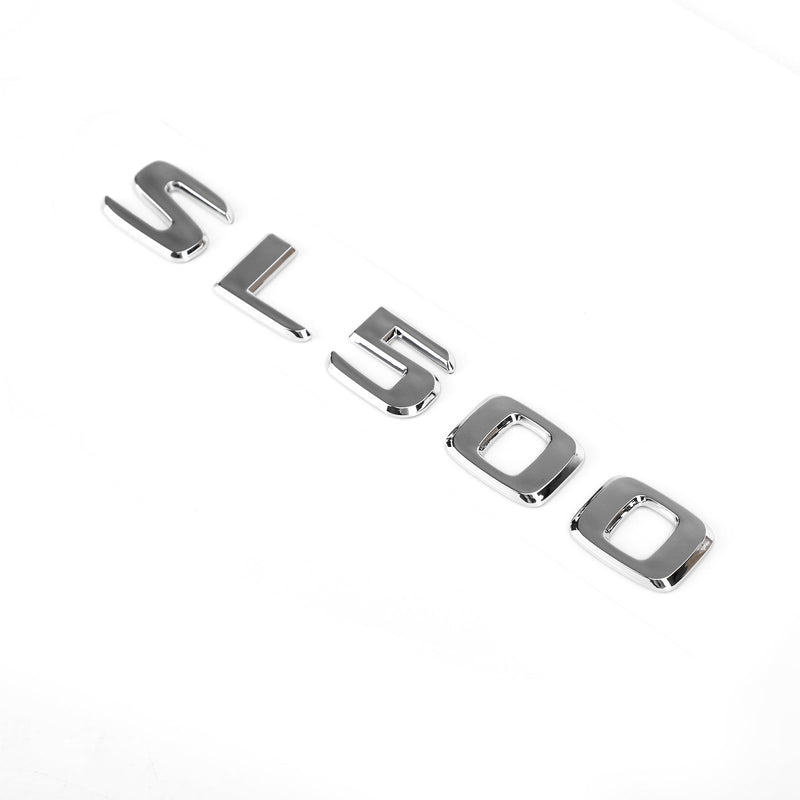 Bagasjerom bakre emblem-emblem Chrome Letter SL 500 for Mercedes R230 R231 SL SL500