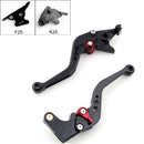 Alavancas de embreagem de freio curtas adequadas para Kawasaki NINJA 250R 2008-2012 2009 2010 1011 Genérico