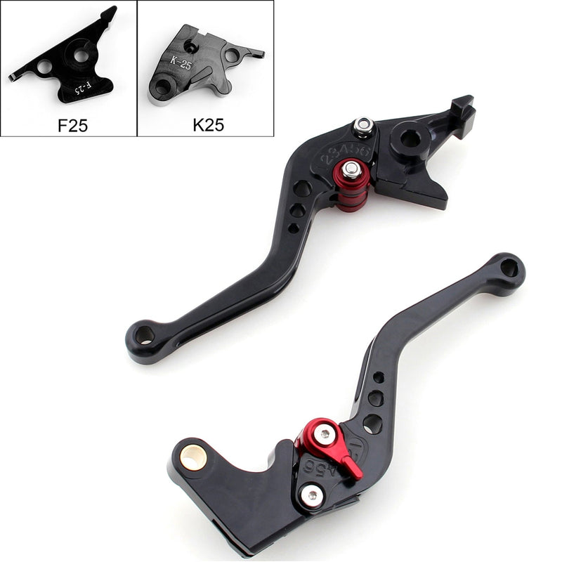 Korta bromskopplingsspakar lämpliga för Kawasaki NINJA 250R 2008-2012 2009 2010 1011 Generic