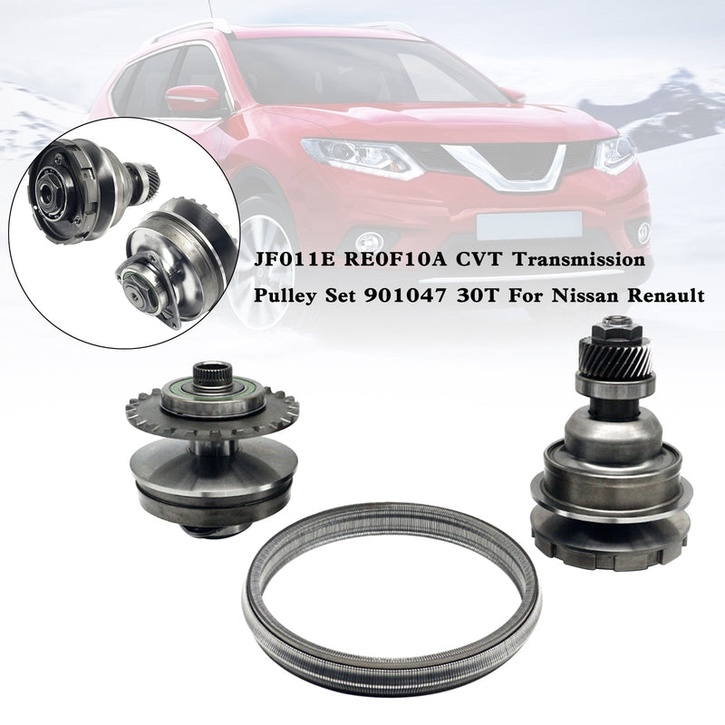 2007- Kit de polia de transmissão CVT Nissan Altima Maxima JF011E RE0F10A 901047 30T