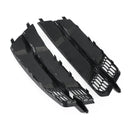 Grade inferior do para-choque dianteiro compatível com Audi A6 C7 S-Line 2016-2018 preto cromado