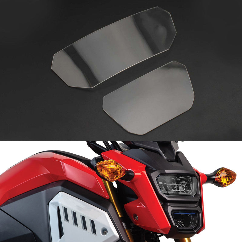 Frontlampa lins strålkastare linsskydd lämplig för Honda Msx 125 Sf 16-20 Smoke Generic