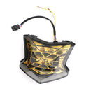 Piloto trasero intermitente LED para Kawasaki Z650 Ninja 650 Z900 17-24 Plata Genérico