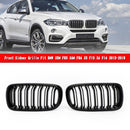 Glänzend schwarze Doppelniere vorne passend für BMW X5M F85 X6M F86 X5 F15 X6 F16 13–18 Generic