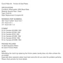 Kupplungssatz Stahl &amp; Reibscheiben passend für Yamaha XJ550 RH/H 1981 XJ550 RJ 1982 Generic