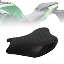 Reemplazo del asiento del conductor y del pasajero delantero trasero negro para Kawasaki Ninja Z900 17-24
