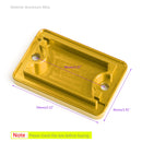 Tampa do reservatório do freio dianteiro L&R GD adequada para HONDA Forza 125 300 PCX125/150 2018 Genérico